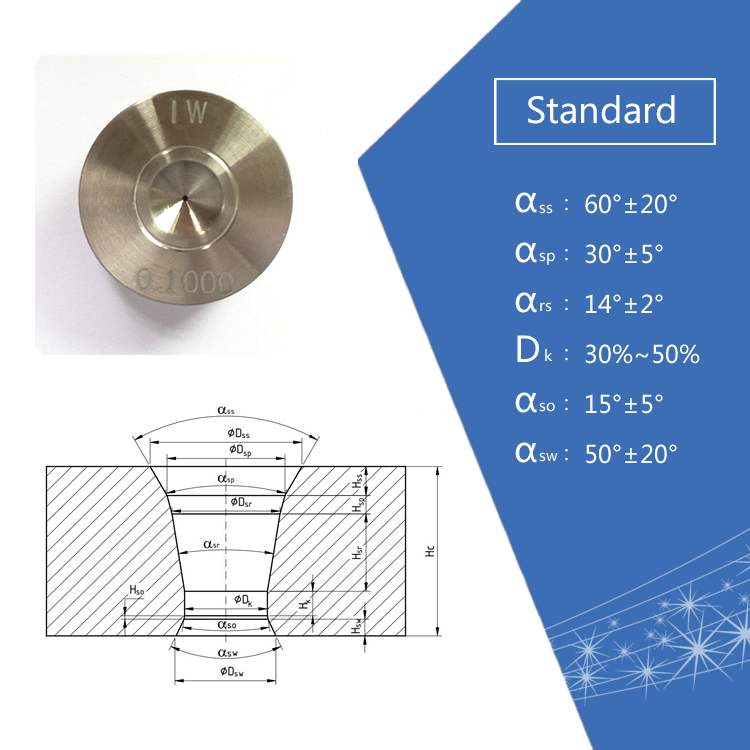 Synthetic Single Crystal Diamond Wire Drawing Dies